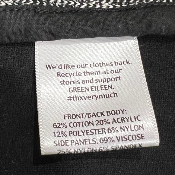 Eileen Fisher Tweed Knit Zip Front Blazer Jacket Black & White Size Small - Picture 10 of 10